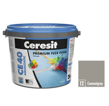 Ceresit CE 40 Aquastatic Premium Flex spárovací hmota 1-8 mm v kbelíku s barevnou kartou cementově šedá