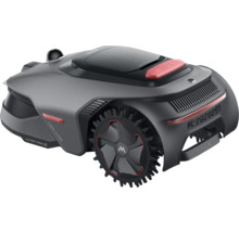 Robotická sekačka v šedé a černé barvě