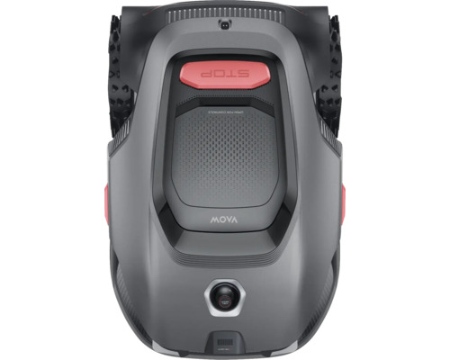 Pohled shora na robotickou sekačku