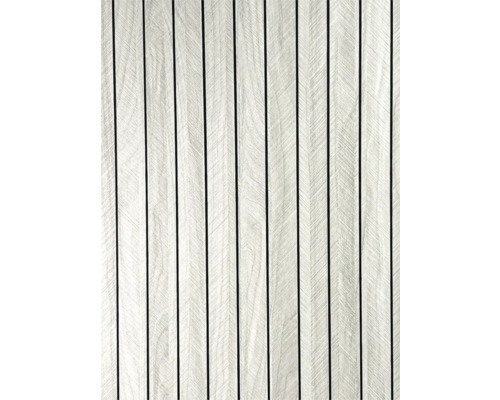 Samolepicí PVC lamely šedé 280 x 60 cm Dřevěné panely s drážkovanou strukturou