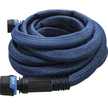 Stočená flexibilní textilní hadice se spojovacím systémem