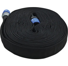 Srolovaná plochá zahradní hadice s konektory