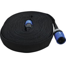 Stočená požární hadice s koncovkami