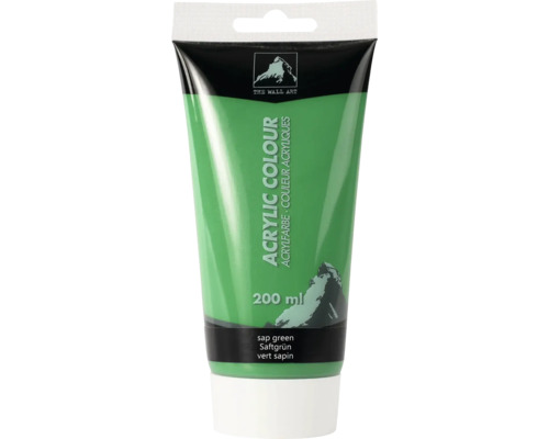 Tuba akrylové barvy šťávově zelená, 200 mililitrů