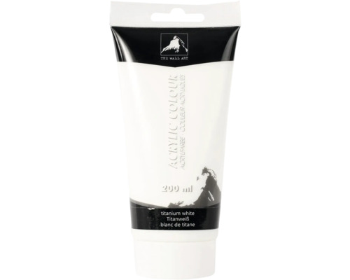 Tuba s bílou akrylovou barvou, 200 ml
