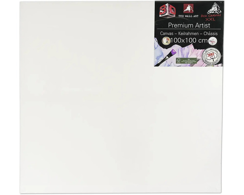 Malířské plátno na rámu o rozměrech 100 x 100 cm