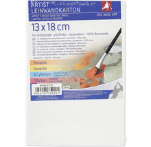 Malířské plátno 13 x 18 cm, vhodné pro temperu, kvaš, akrylové barvy a olejové barvy