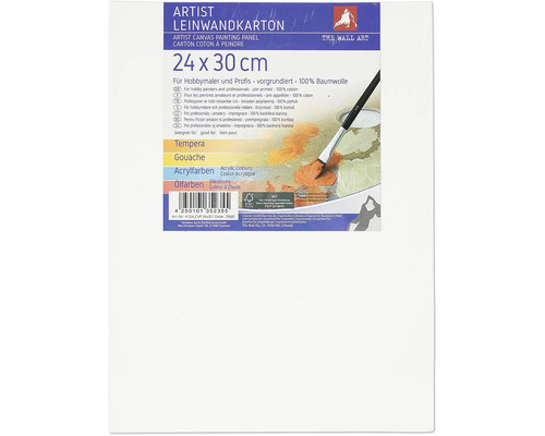 Malířské plátno 24x30 cm The Wall Art malířské plátno, 24 x 30 cm, vhodné pro tempery, kvaš, akrylové barvy a olejové barvy