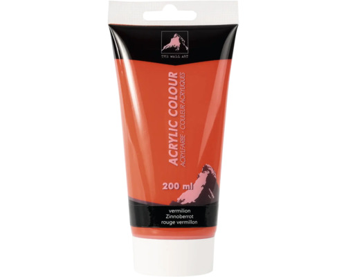 Tuba akrylové barvy rumělka 200 ml