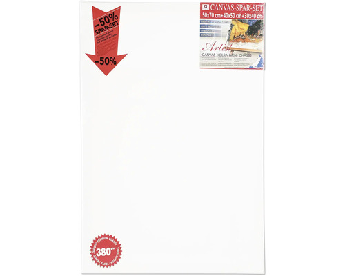 Sada malířských pláten 50x70, 40x50 a 30x40 centimetrů