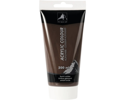 Tuba akrylové barvy, pálená umbra, 200 ml