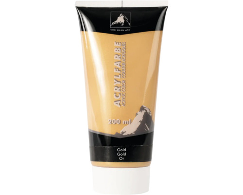 Akrylová barva zlatá v tubě 200 ml