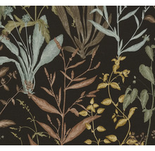 Tapeta s květinovým vzorem na tmavém pozadí