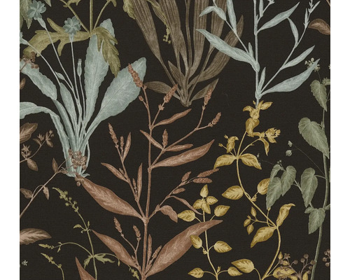 Tapeta s květinovým vzorem na tmavém pozadí