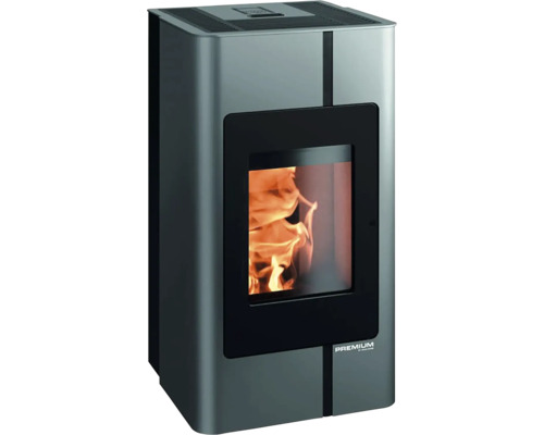 Kamna na pelety Haas & Sohn HSP VIANO ocel antracit 8 kW s WiFi modulem Peletová kamna s topeništěm