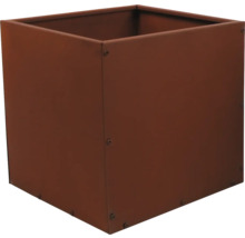 Čtvercový kovový květináč