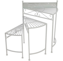 Kovový schod na rostliny se třemi úrovněmi pro zahradu nebo balkon