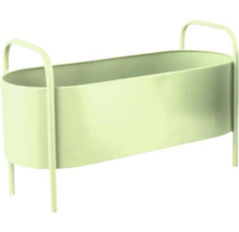 Oválný kovový květináč se stojanem