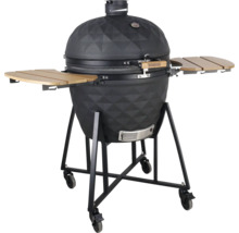 Keramický gril s bočními stolky a podvozkem
