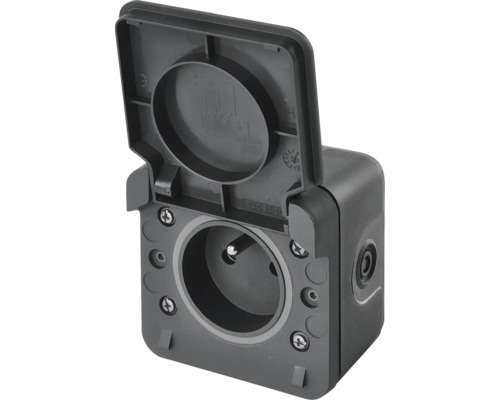 Venkovní zásuvka s výklopným víkem pro venkovní použití