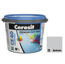Ceresit Premium Flex spárovací hmota CE 40 Aquastatic v kbelíku, barva Manhattan