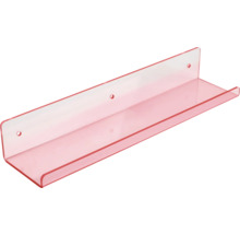 Nástěnná police z plastu s otvory pro vrtání