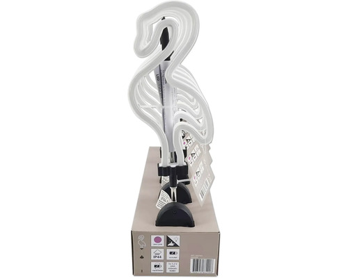 Neonová lampa ve tvaru plameňáka