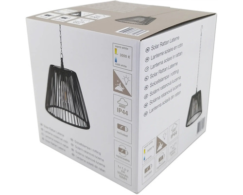 Balení solárního ratanového lucerny