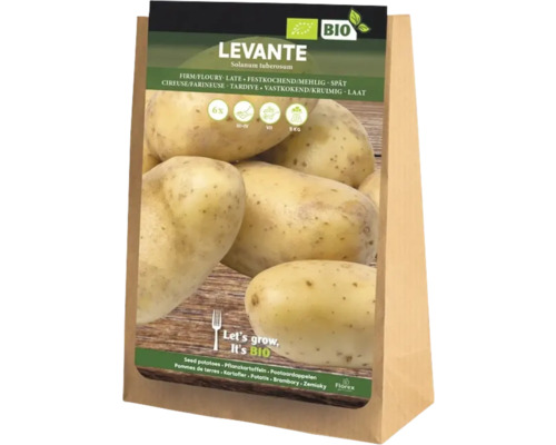 Bio sadbové brambory 'Levante' 6 kusů, voskovité Balení sadbových brambor odrůdy Levante