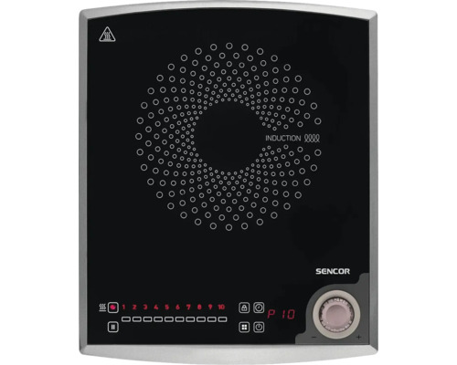 Indukční varná deska Sencor SCP 3414GY Indukční varná deska Sencor s ovládacím panelem a dotykovým ovládáním