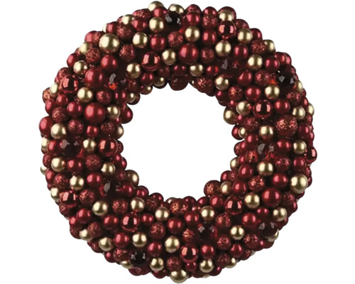 Dekorativní vánoční věnec s koulemi