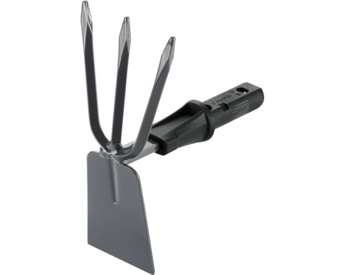 Zahradní motyka se třemi hroty a listem