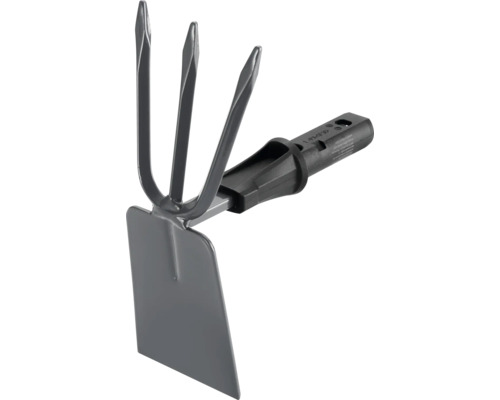 Zahradní kultivátor s trojúhelníkovou lopatou pro zpracování půdy