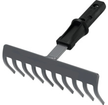 Kovové hrábě na zahradu s plastovou rukojetí