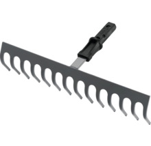 Kovové hrábě s plastovou rukojetí pro zahradu