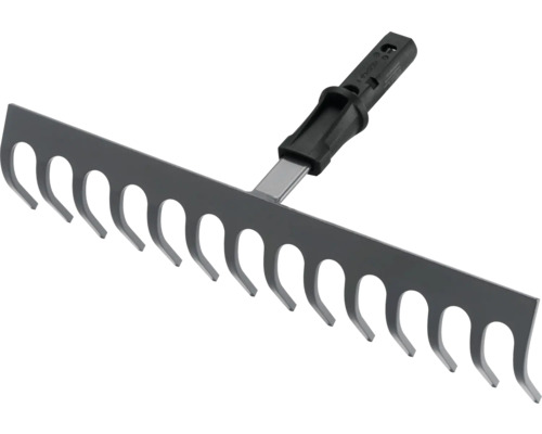 Kovové hrábě s plastovou rukojetí pro zahradu