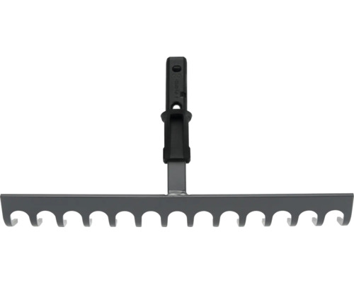 Kovové hrábě s plastovou rukojetí pro zahradničení