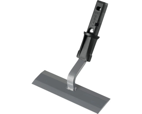 Škrabka na plevel s plastovou rukojetí a kovovou čepelí