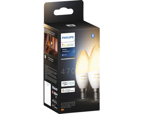 Žárovka Philips Hue White Ambiance E14 v krabici