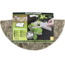 Hnojivový disk z ovčí vlny o průměru 25 centimetrů