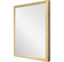 Obdélníkové zrcadlo s dřevěným rámem