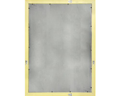 Zadní strana obrazového rámu se závěsem