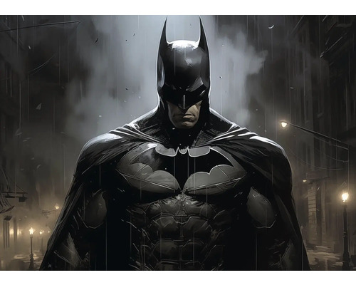 Obraz Decopanel Batman ART-B 40 x 60 cm Ilustrace Batmana v dešti