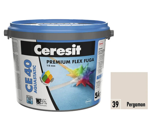 Ceresit CE 40 Aquastatic Premium Flex spárovací hmota 1-8 mm v kbelíku