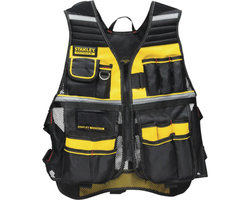 Vesta na nářadí Stanley FATMAX univerzální velikost FMST1-71181 Pracovní vesta Stanley Fatmax s několika kapsami