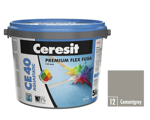 Ceresit CE 40 Aquastatic Premium Flex spárovací hmota, 1-8 mm, v kbelíku