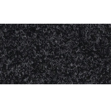 Detail černého koberce se smyčkovou strukturou