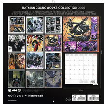 Kalendář Batman Comic Books Collection na rok 2026
