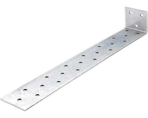 Rohový spojovník z kovu s otvory pro šrouby