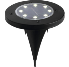 Černé solární svítidlo se zemním hrotem do zahrady